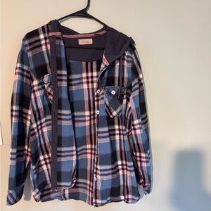 Legendary Whitetails Blue and Pink Plaid Jacket